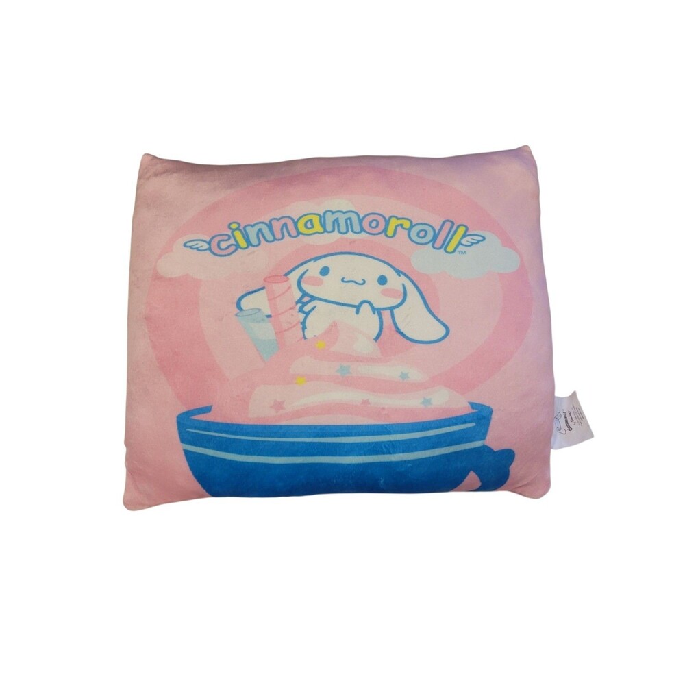 Sanrio Cinnamoroll Hello Kitty Travel Cloud Pillow 2023 Soft Pink Blue 2 Sided